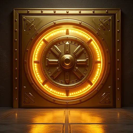 Golden Vault pokie artwork at Casino Mate